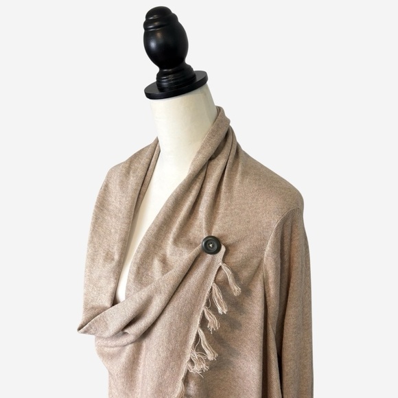 Matilda Jane Women's Come On Over Wrap Cardigan Fringe Accents - Picture 5 of 14